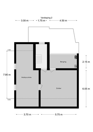Floorplan - Bloemendalstraat 35, 6291 CL Vaals
